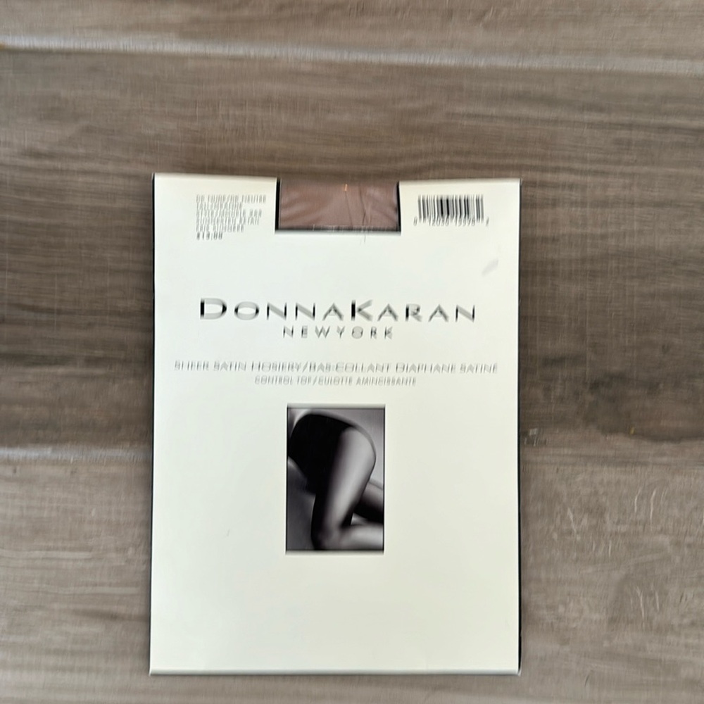 NWT Vintage Donna Karan Sheer Satin Dark Nude Tall Style 265